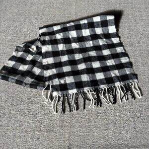 Disney Black And White Checkered Scarf